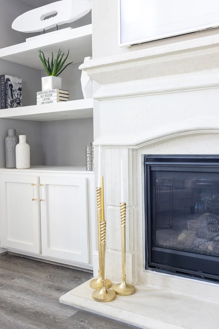 Inspire Me! Home Decor Golden Spiral Geometric Design Candlestick (3 Sizes) " From Pops Of Color Home Collection"