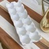 Inspire Me! Home Decor White Ceramic Egg Tray KITCHEN