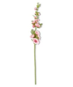Inspire Me! Home Decor Floral Stems Hollyhock Stem (3 Colors)
