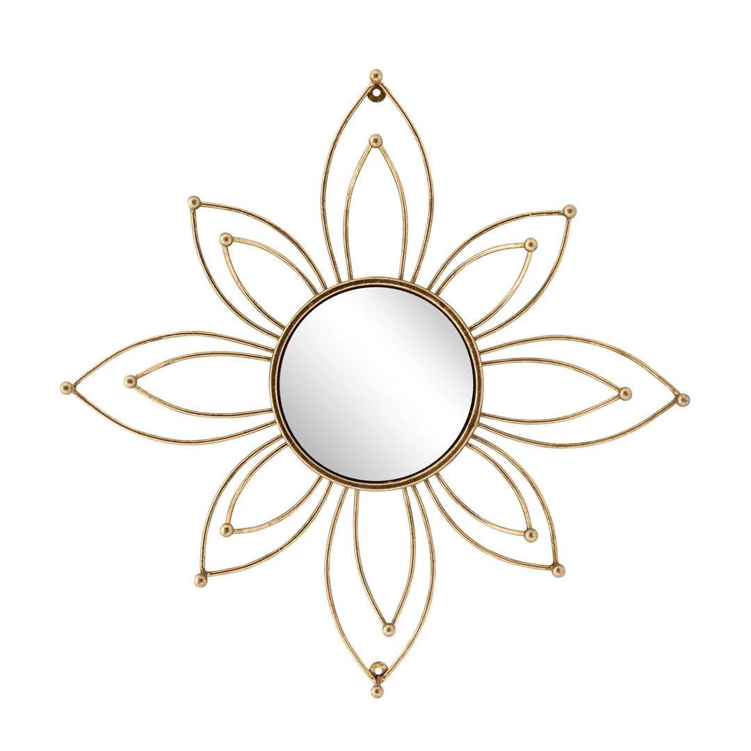 Inspire Me! Home Decor Decorative Gold Metal Flower/ Wall Art