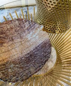 Inspire Me! Home Decor Brown Metallic Round Dish