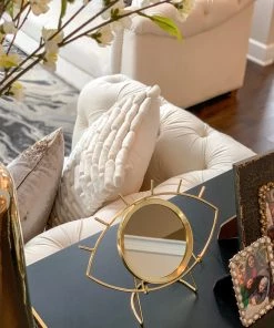 Inspire Me! Home Decor Evil Eye Table Top Mirror With Stand