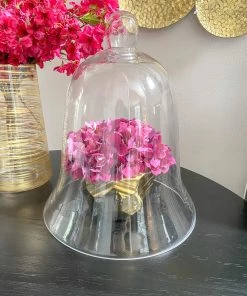 Inspire Me! Home Decor Oversized Glass Bell Cloche