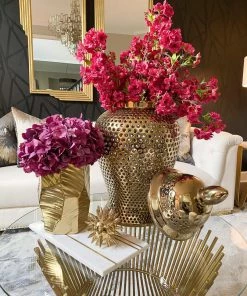 Inspire Me! Home Decor Oversized Gold Ginger Jar With Lid