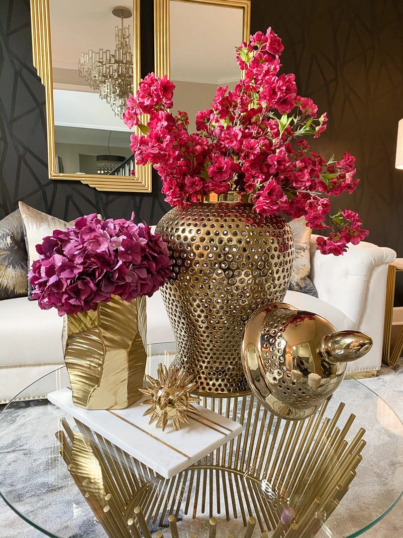 Inspire Me! Home Decor Oversized Gold Ginger Jar With Lid