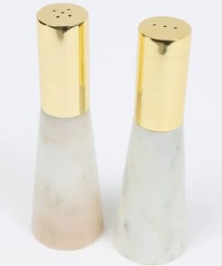 Inspire Me! Home Decor Set Of 2 Marble Salt & Pepper Shakers (2 Colors)