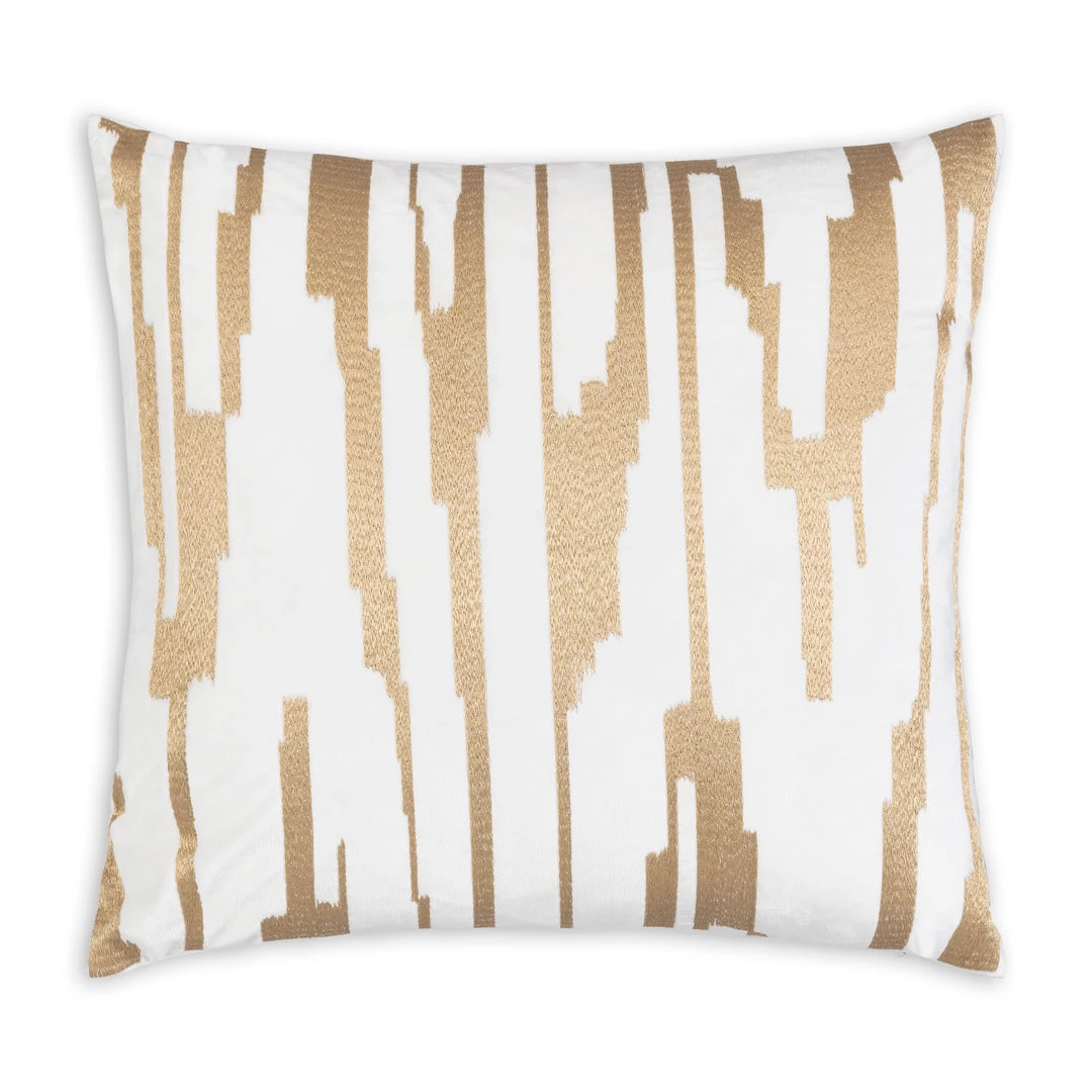 Cloud9d Becca Ivory Gold Pillow - 20" X 20"