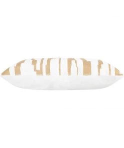 Cloud9d Becca Ivory Gold Pillow - 20" X 20"