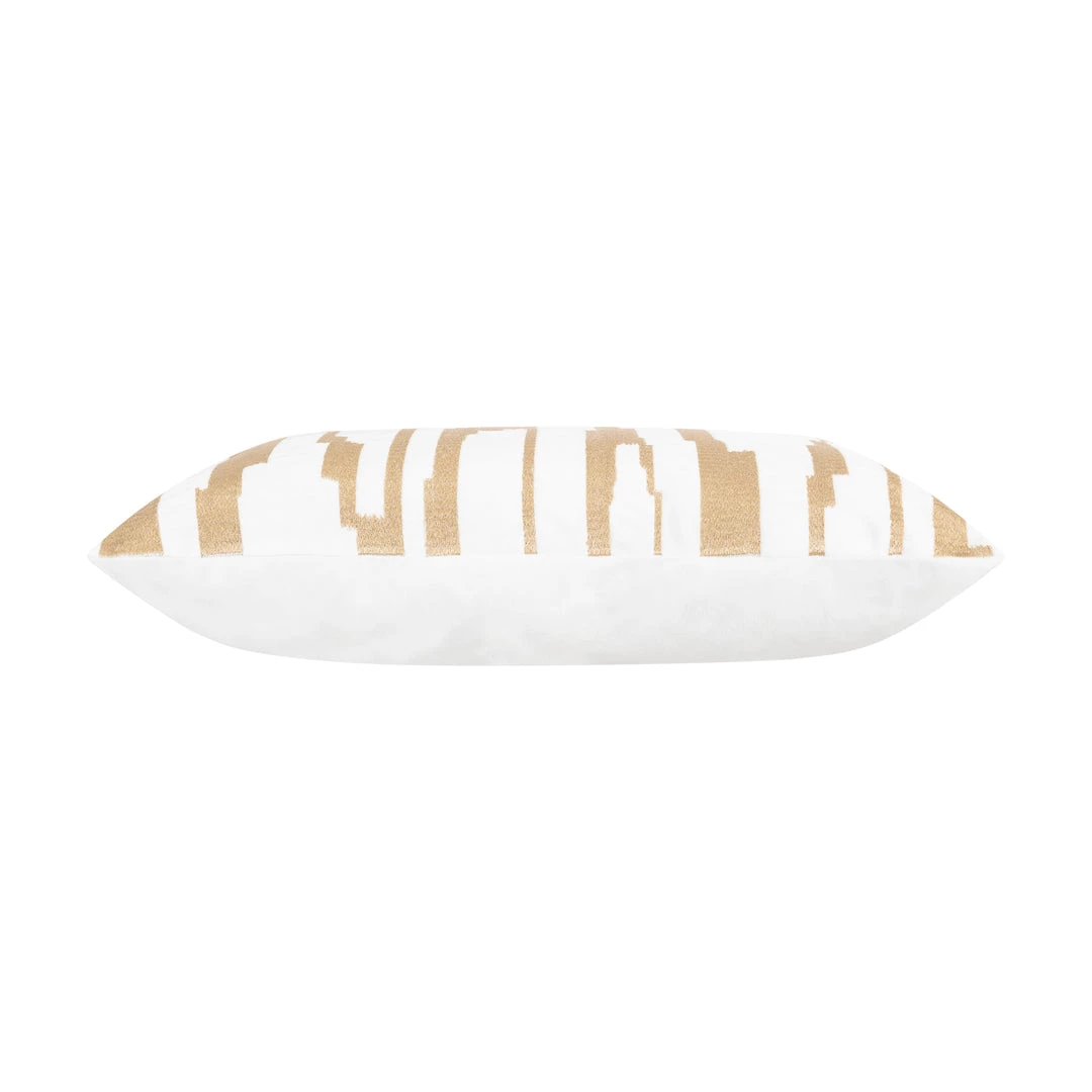Cloud9d Becca Ivory Gold Pillow - 20" X 20"