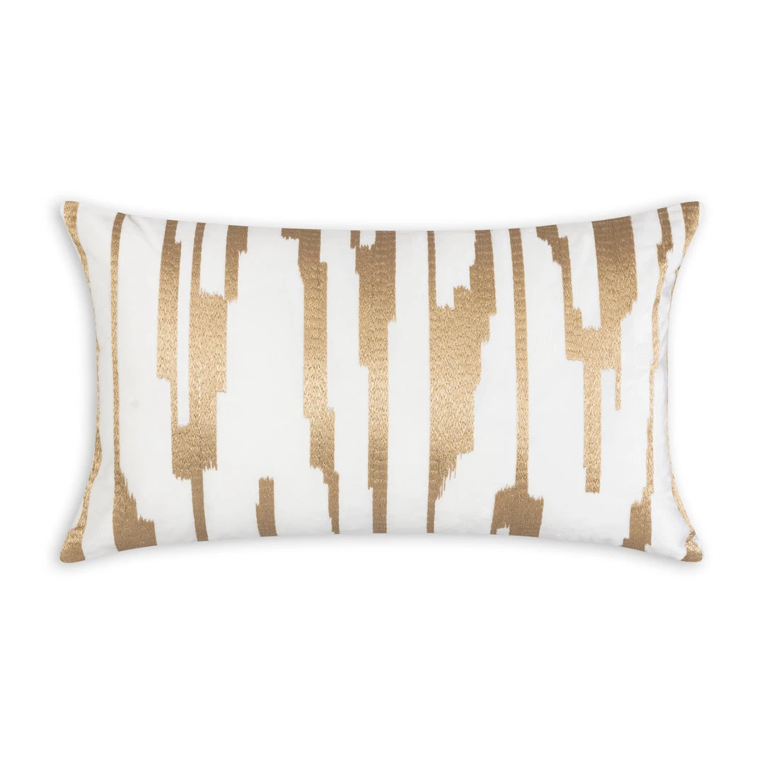 Cloud9d PILLOWS, RUGS, & THROWS Becca Ivory Gold Pillow - 14" X 20"