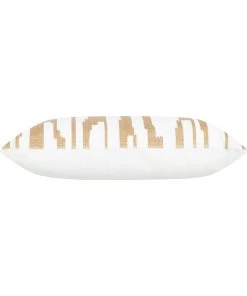 Cloud9d PILLOWS, RUGS, & THROWS Becca Ivory Gold Pillow - 14" X 20"
