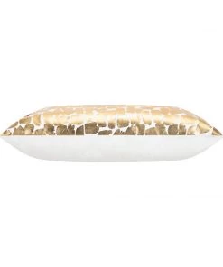 Cloud9d PILLOWS, RUGS, & THROWS Becca Ivory And Gold Pillow - 14" X 20"