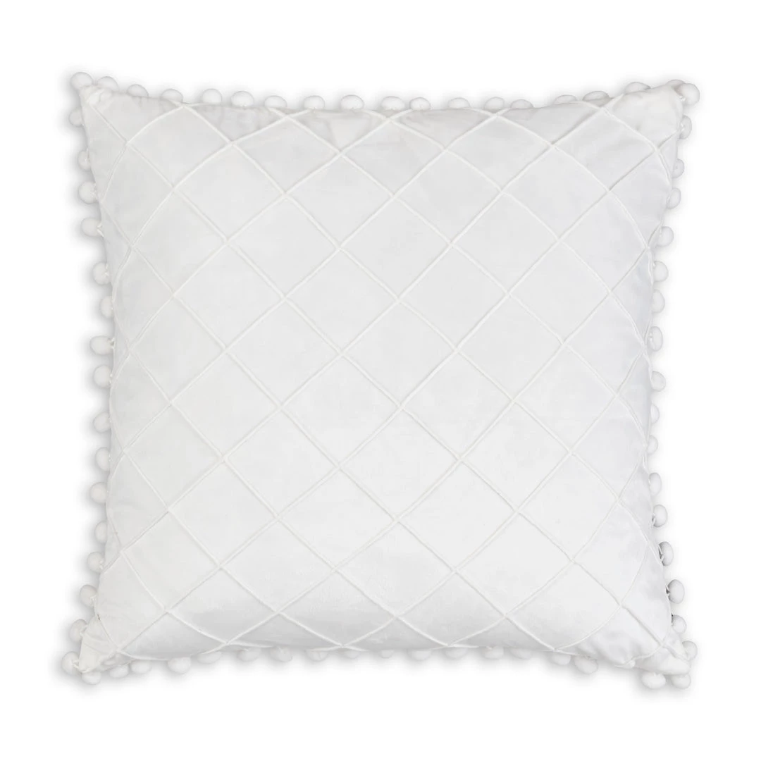 Cloud9d PILLOWS, RUGS, & THROWS Diamond White Pillow - 20" X 20"