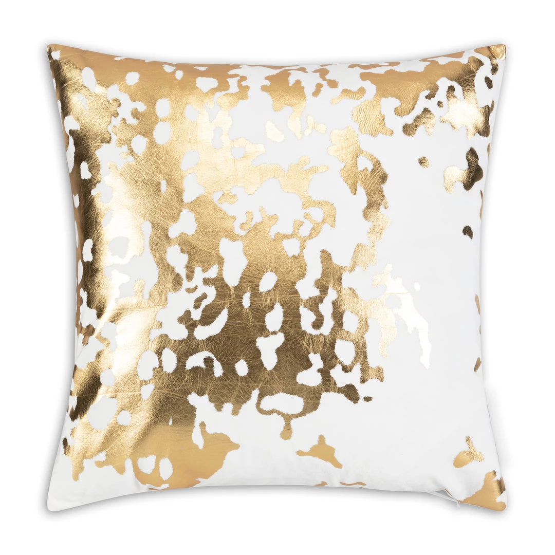 Cloud9d PILLOWS, RUGS, & THROWS Elise Ivory Gold Pillow - 20" X 20"