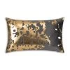 Cloud9d Elise Charcoal Gold Pillow - 14" X 20" PILLOWS, RUGS, & THROWS