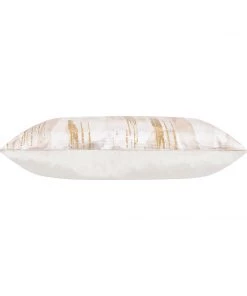Cloud9d PILLOWS, RUGS, & THROWS Elise Ivory And Gold Pillow - 20" X 20"