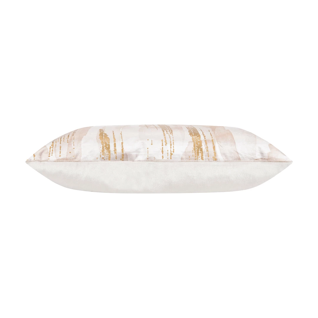 Cloud9d PILLOWS, RUGS, & THROWS Elise Ivory And Gold Pillow - 20" X 20"