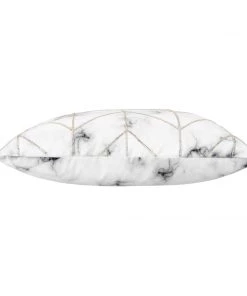 Cloud9d Keva - Digital Print Velvet Square Pillow W/ Hand Beaded Silver Crystal Beads - 22" X 22"