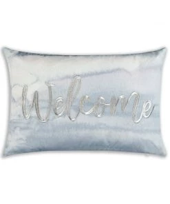 Cloud9d Digital Printed Fabric Pillow W/ Metallic Emdroidery (2 Colors) - 18
