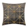 Cloud9d PILLOWS, RUGS, & THROWS Sera Charcoal Gold Pillow - 20" X 20"