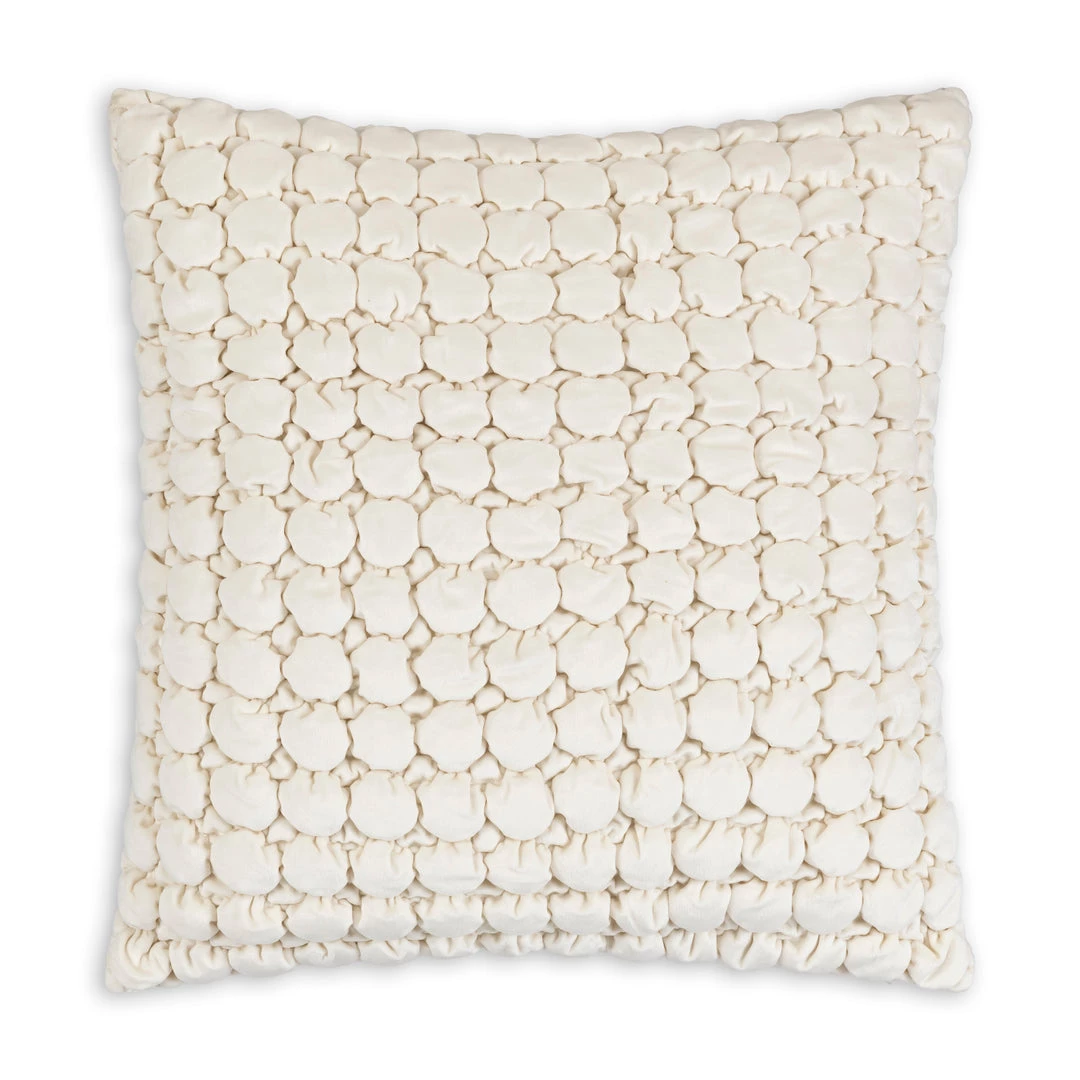 Cloud9d PILLOWS, RUGS, & THROWS Serena Beige Pillow - 20" X 20"