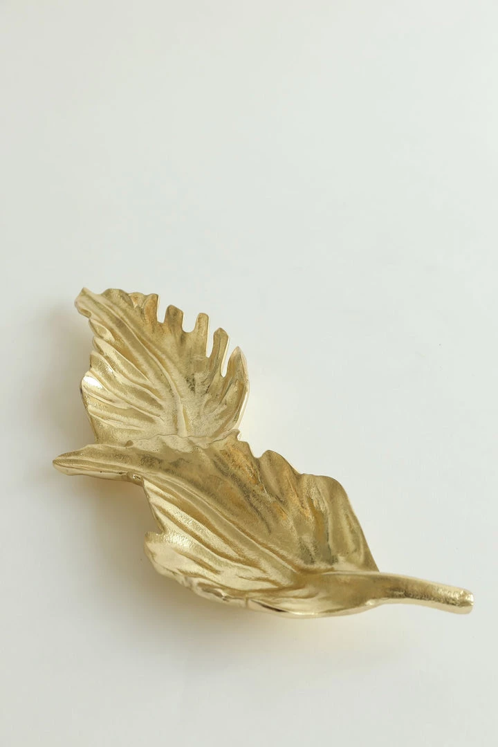 Inspire Me! Home Decor Double Metal Leaf Tray (2 Colors)