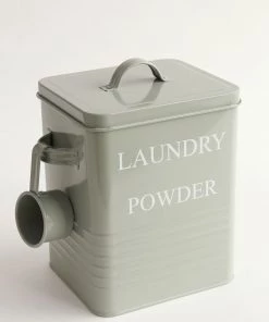 Inspire Me! Home Decor Metal Laundry Powder Container W/ Scoop