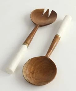 Inspire Me! Home Decor Wood Servers W/ Marble Handle KITCHEN