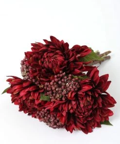 Inspire Me! Home Decor Burgundy Mum And Berry Bundle