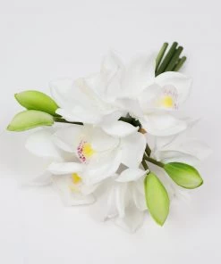 Inspire Me! Home Decor 11" White Orchid Bundle