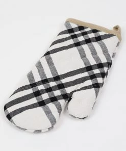 Inspire Me! Home Decor Black & Ivory Oven Mitt