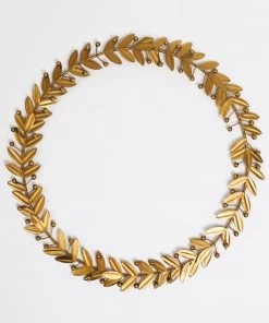 Inspire Me! Home Decor Gold Circle Wreath