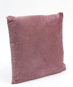 Inspire Me! Home Decor Mauve Velvet Pillow PILLOWS, RUGS, & THROWS