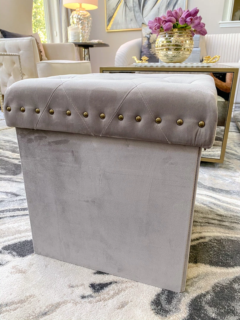 Inspire Me! Home Decor Gold Anastasia Storage Ottoman (4 Colors)