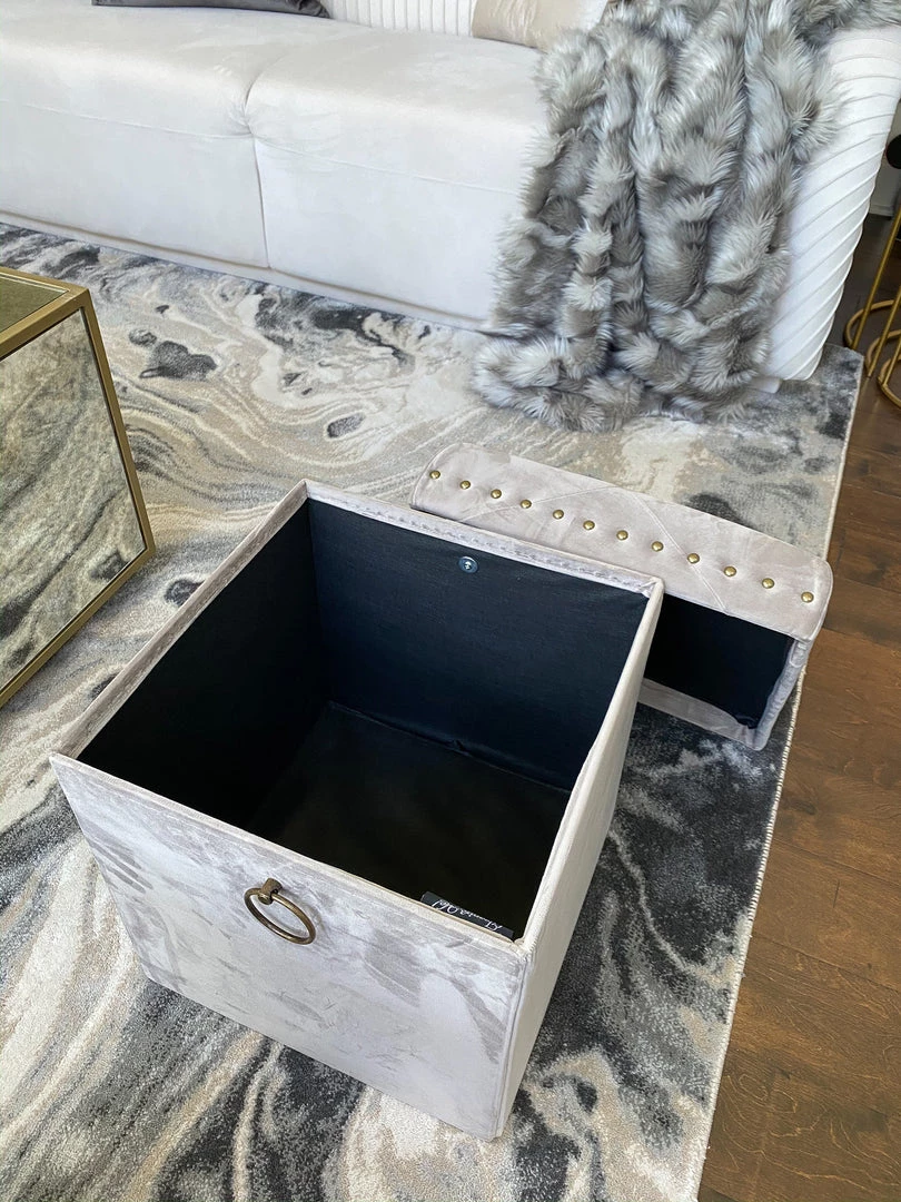 Inspire Me! Home Decor Gold Anastasia Storage Ottoman (4 Colors)