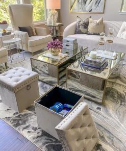 Inspire Me! Home Decor Gold Anastasia Storage Ottoman (4 Colors)