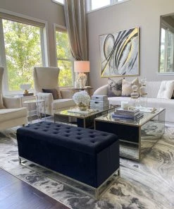 Inspire Me! Home Decor Jessica Storage Bench (2 Colors) Gold