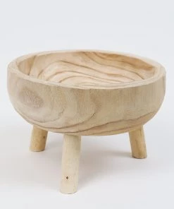 Inspire Me! Home Decor 11" Wood Bowl With Legs