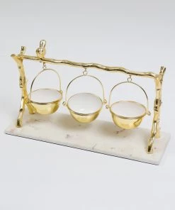 Inspire Me! Home Decor Branch Marble Serving Tray