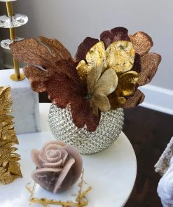 Inspire Me! Home Decor Metallic Leaves Bundle