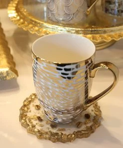 Inspire Me! Home Decor Stone Resin Coffee Bean Coaster (2 Colors)