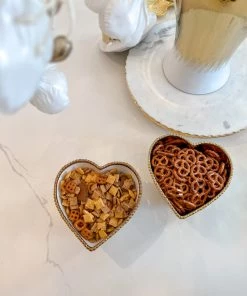 Inspire Me! Home Decor Gold Heart Bowl (2 Colors)