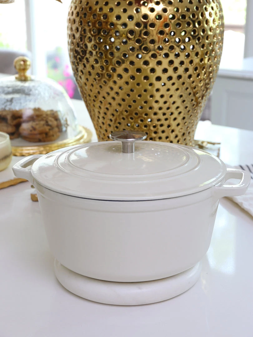 Inspire Me! Home Decor Open Circle Marble Trivet (Set Of 2)