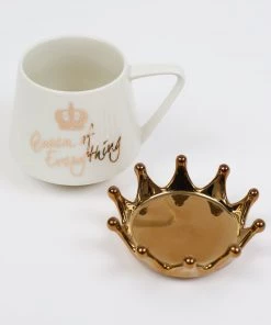 Inspire Me! Home Decor Queen Of Everything Mug Gold