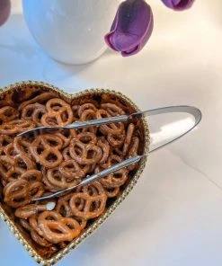 Inspire Me! Home Decor Silver Tongs With Gold Dots