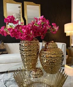 Inspire Me! Home Decor Gold Hammered Ginger Jar (2 Sizes)