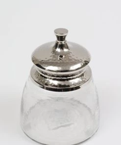 Inspire Me! Home Decor Silver Jar With Lid (2 Sizes)