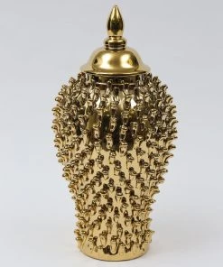 Inspire Me! Home Decor Gold Studded Ginger Jar (3 Sizes)