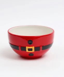 Inspire Me! Home Decor Santa Belt Cereal/Soup Bowl