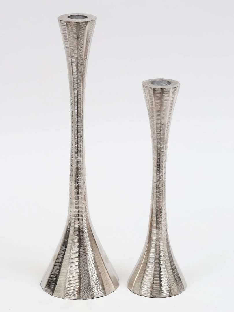 Inspire Me! Home Decor Geometric Candlesticks (2 Sizes And 2 Colors)